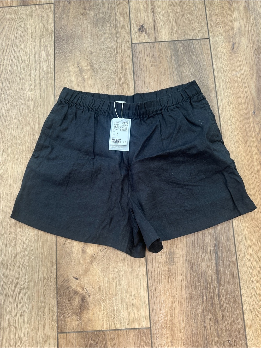 H&M Black Linen Women’s Shorts